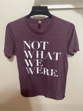 The Chosen "Not What We Were”Burgundy/Purple Short Sleeve T-Shirt